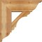 Ekena Millwork Olympic Traditional Rough Sawn Bracket w/ Offset Brace, Western Red Cedar, 8"W x 22"D x 22"H BKT0806X22X22OLY01RWR - alternate 4